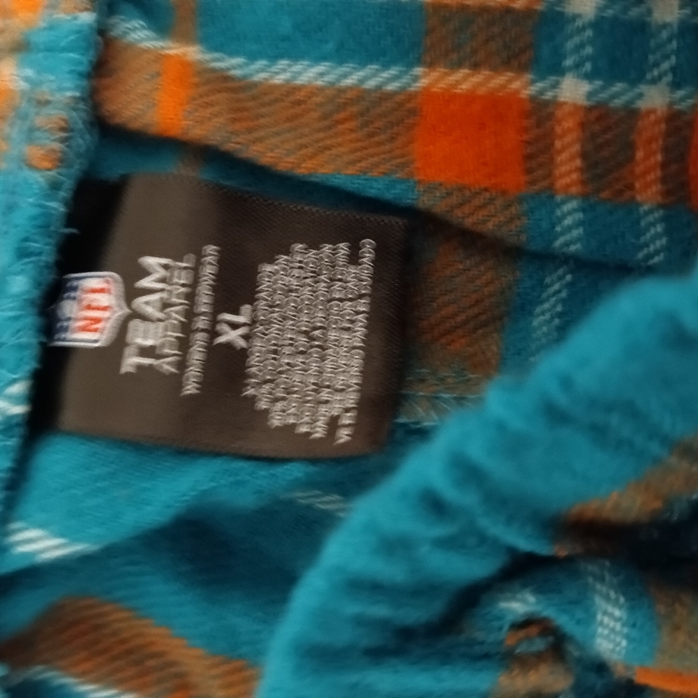 NFL Women's Dolphins Flannel PJ Set Size XL - Picture 7 of 7